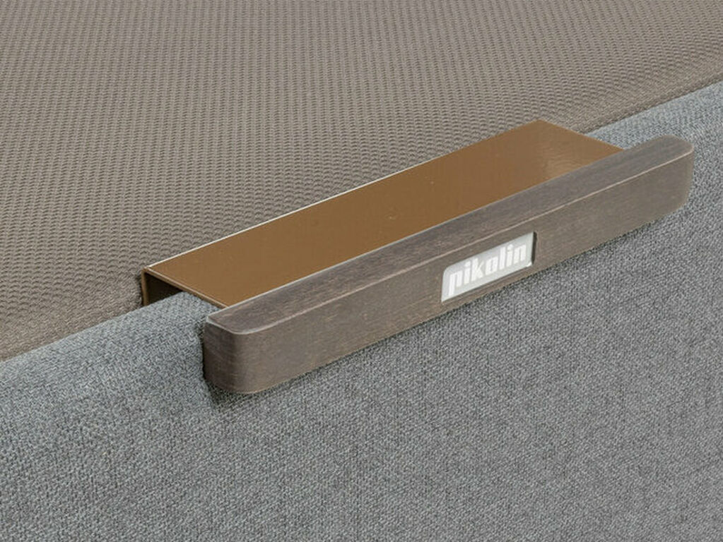 Canapé abatible de alta capacidad tapa única color piombo - DESIGN TAPIZADO DESIGN TAPIZADO