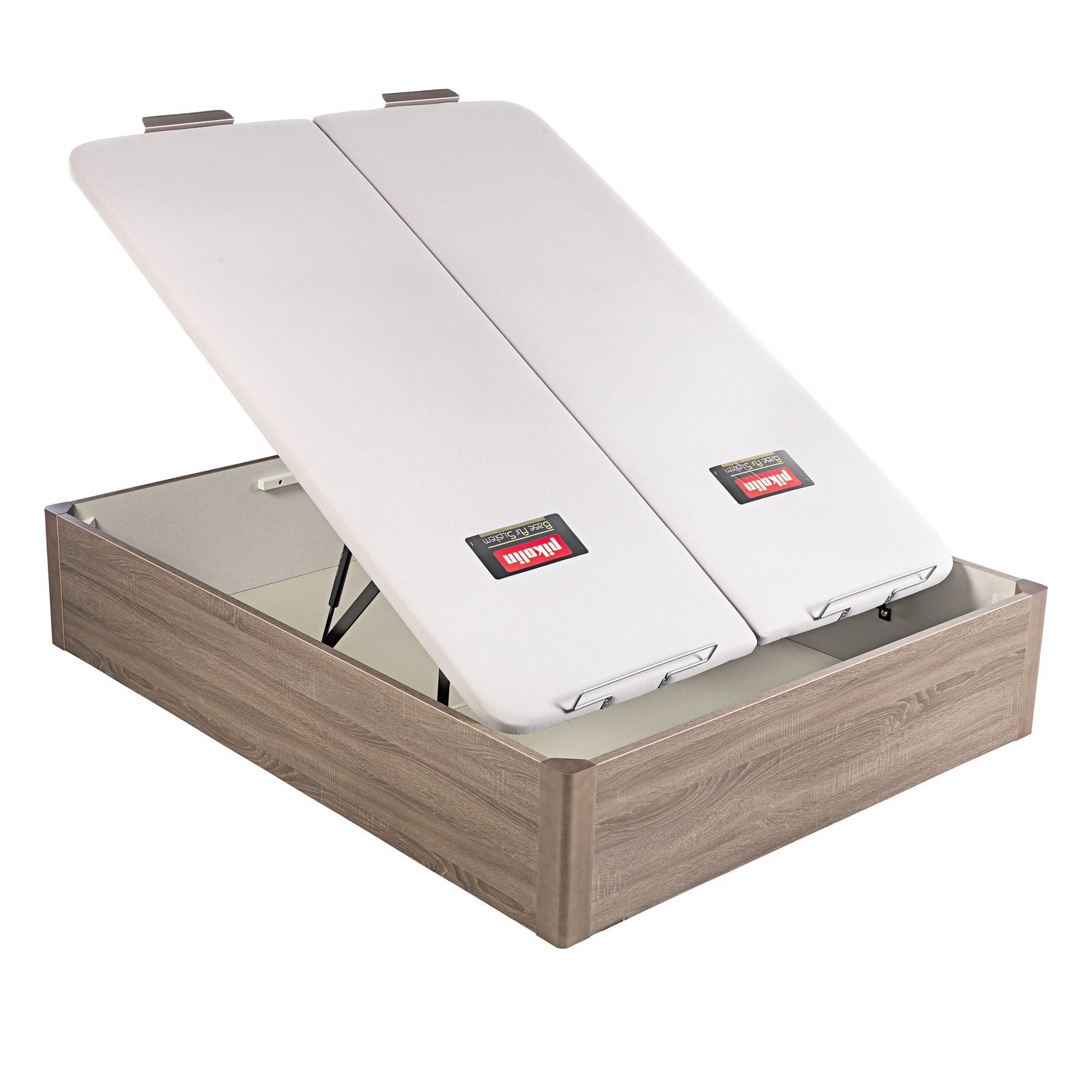 Canapé abatible de madera de alta capacidad tapa doble de color roble DESIGN