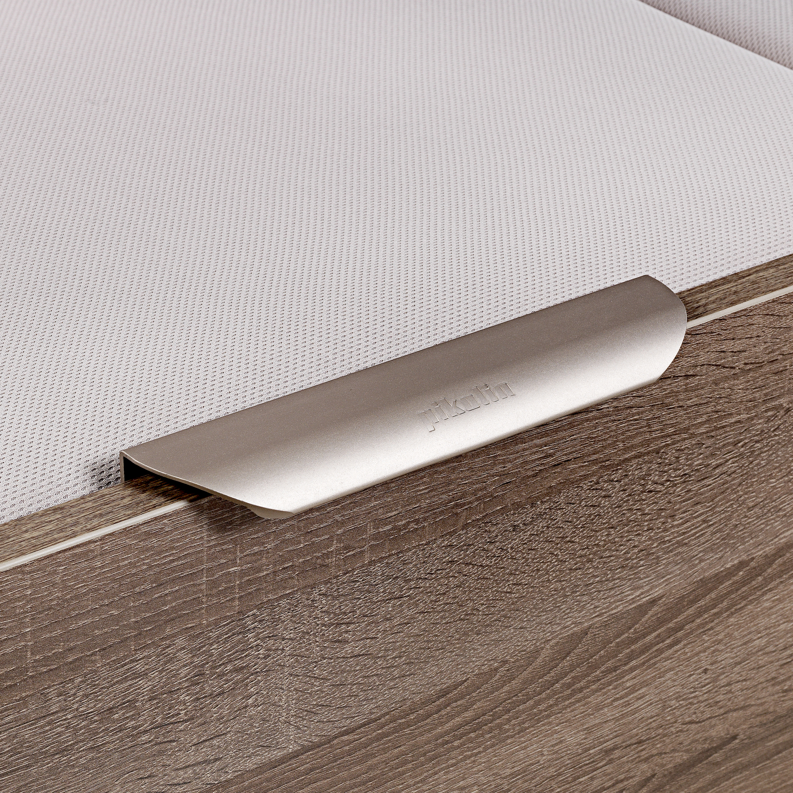 Canapé abatible de madera de alta capacidad tapa doble de color roble DESIGN