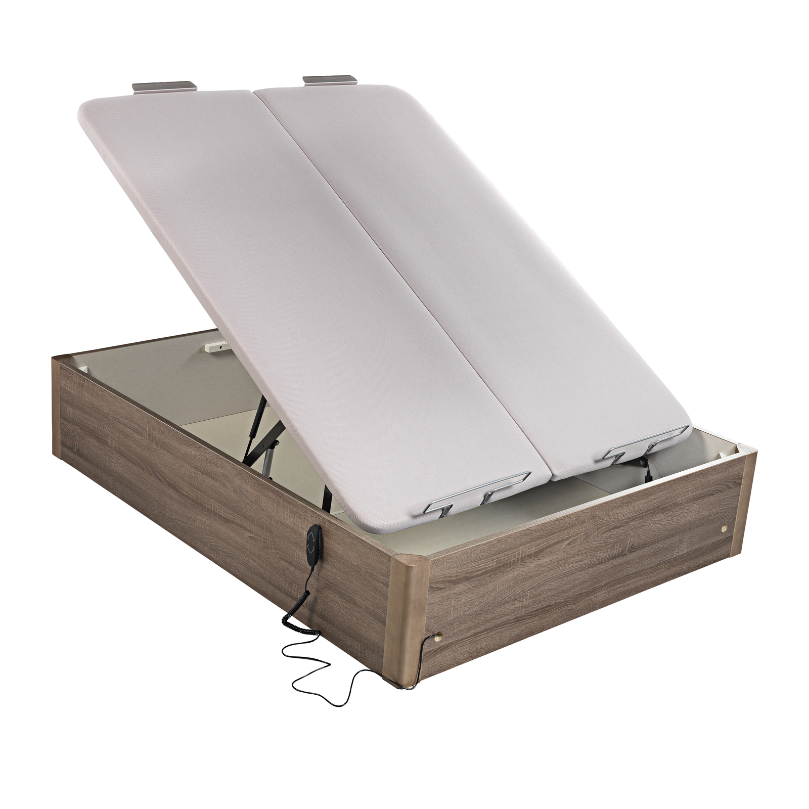 Canapé abatible de madera eléctrico  de alta capacidad tapa doble de color roble DESIGN